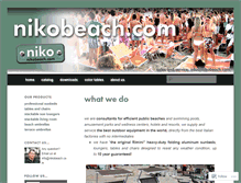 Tablet Screenshot of nikobeach.com